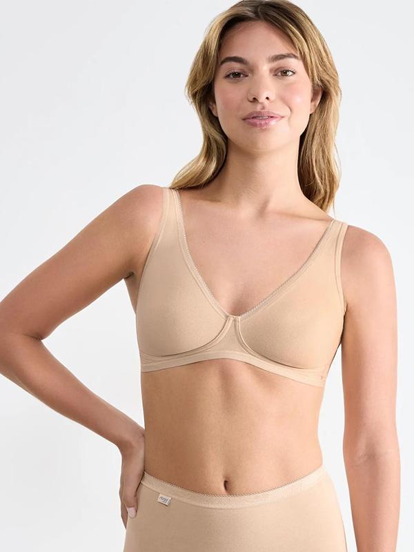 Sloggi Non-wired Cotton Bra Basic + Nude