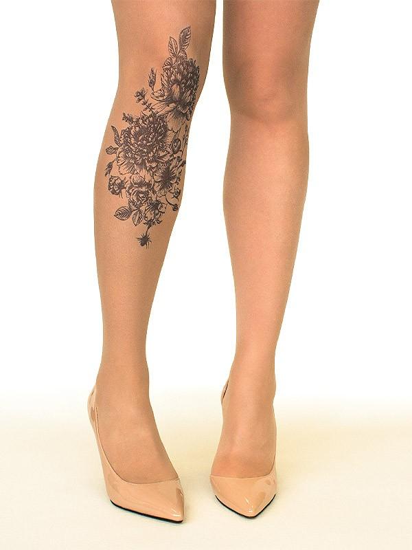 Stop & Stare pėdkelnės su tatuiruote "Black Garden 20 Den Sun"
