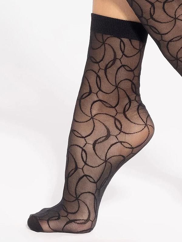 Gatta носочки с узорами "Trendy 19 20 Den Black"