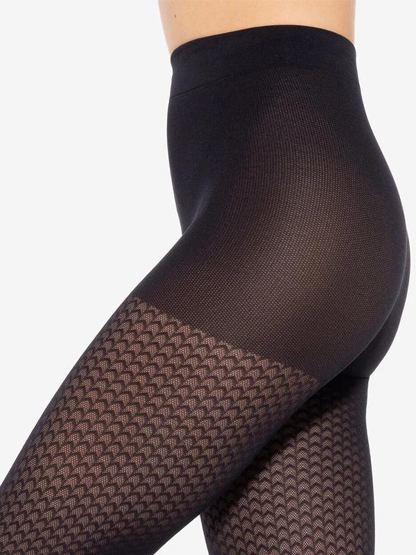 Gatta Patterned Tights Lorien 24 40 Den Black