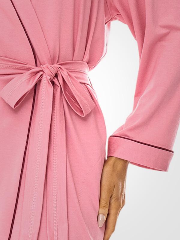 L&L Viscose Dressing Gown Darcy Pink