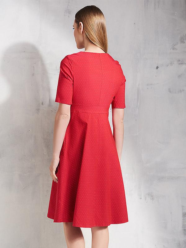 Lega вискозное платье "Syden Red - White Dots"