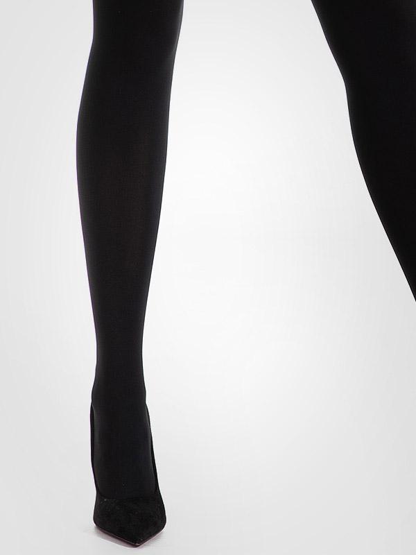 Amour pėdkelnės atviru tarpkoju su kojinių imitacija "Cat Girl 30-50 Den Black - Gold"