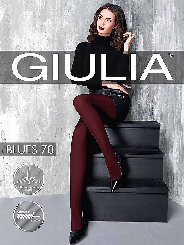 Giulia Semi-sheer Opaque Microfibre Tights Blues 70 Den Nero