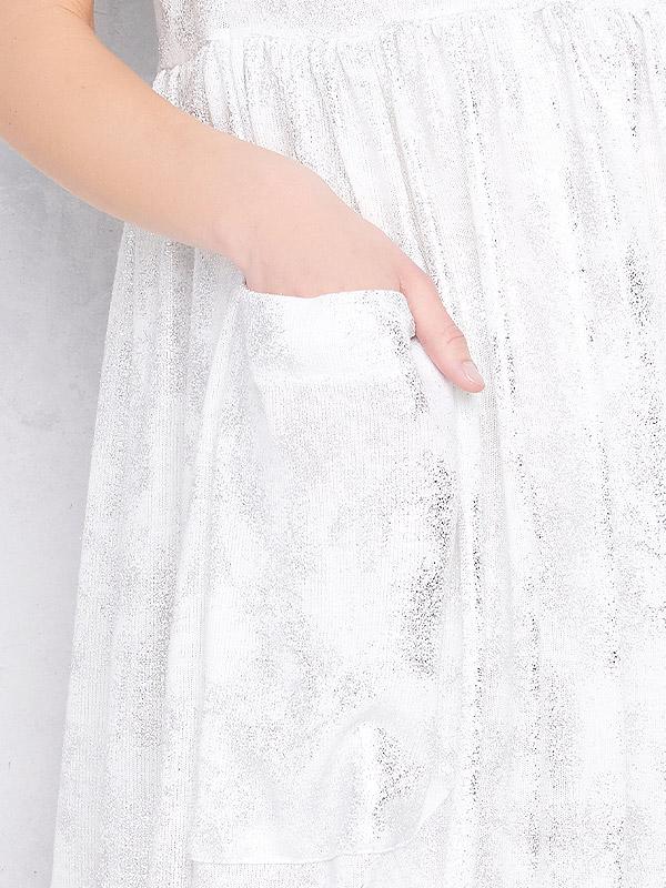 Lega žėrinti suknelė "Namila White - Silver Dust"