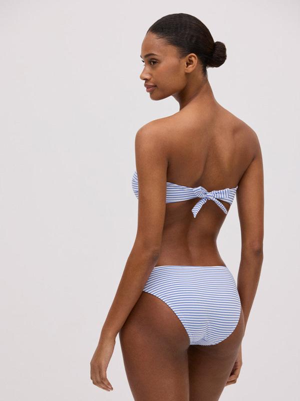 Ysabel Mora формованный бикини bandeau купальник "Lorena White - Blue"
