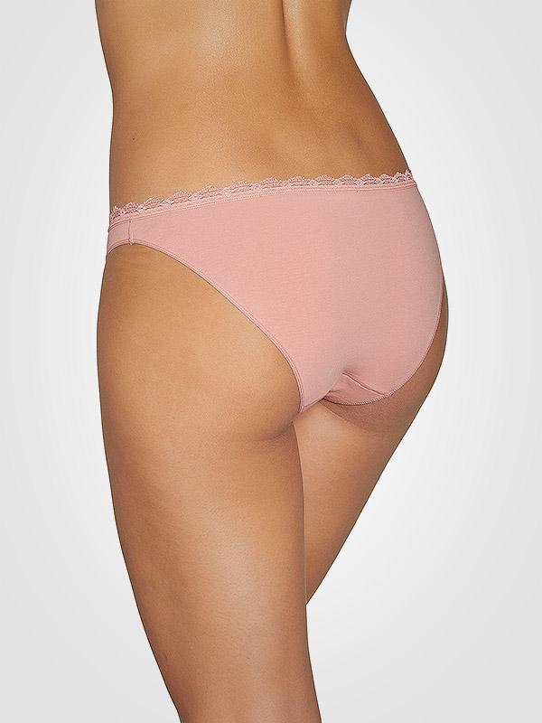 Ysabel Mora Cotton Panties 2-pack Berta Mini Red - Dusty Pink