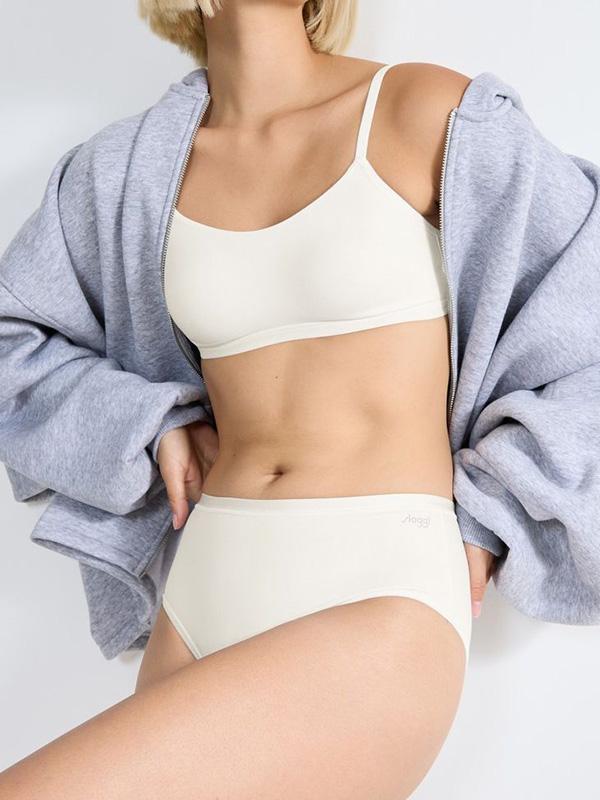 Sloggi 3 комплекта трусиков из органического хлопка "Go Daily Silk White"