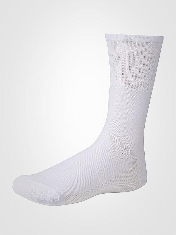 Ysabel Mora 3 unisex medvilninių sportinių kojinių komplektas "Breathable White"
