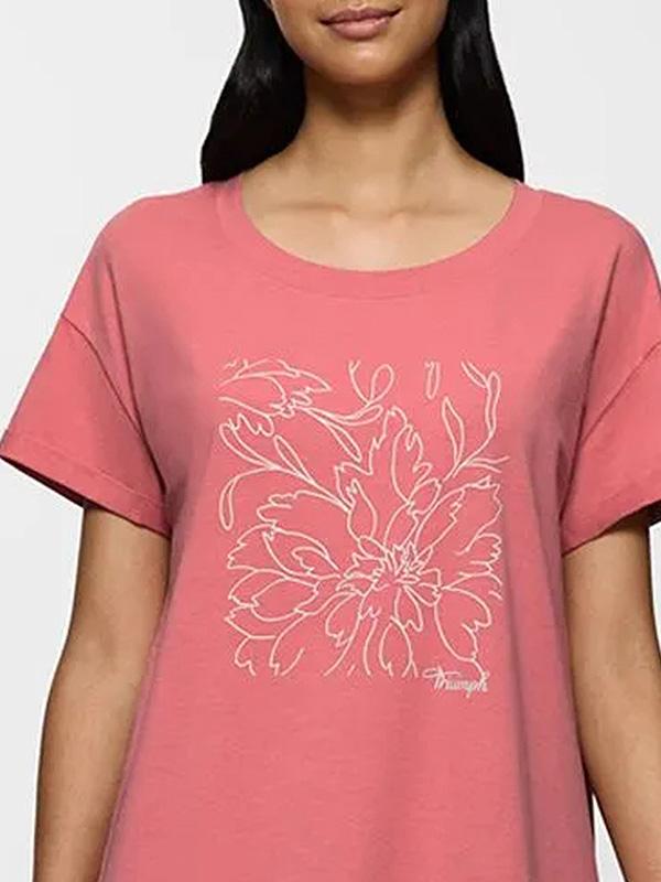 Triumph Cotton Nightshirt NDK X 01 Rose - White