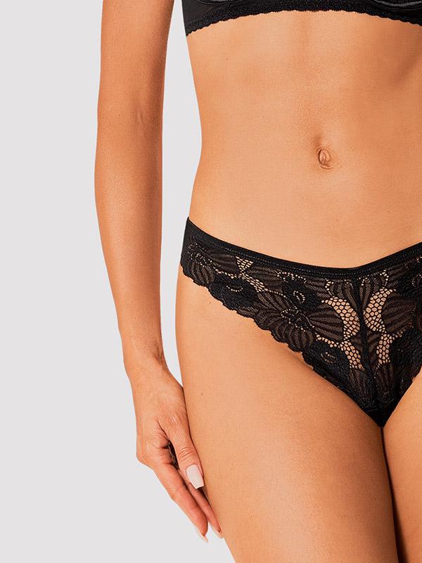 Obsessive комплект кружевного нижнего белья из 2 частей "Serena Love Black"