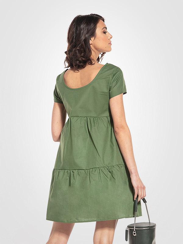 Tessita medvilninė suknelė "Adrika Green"