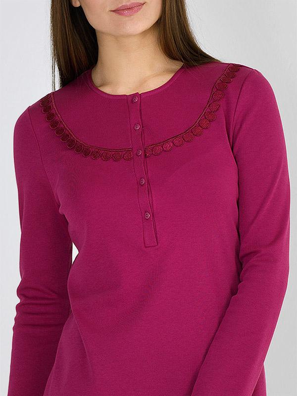 Linclalor medvilniniai naktiniai marškiniai "Martina Raspberry"