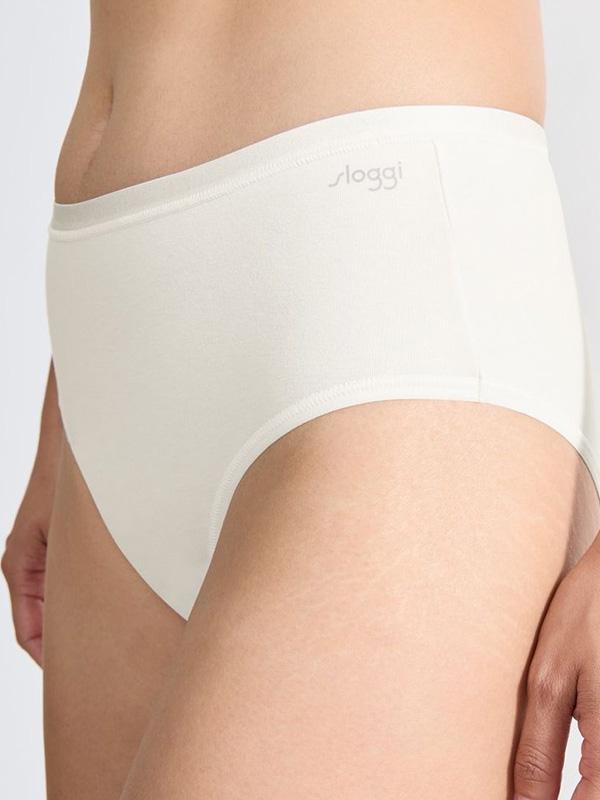 Sloggi 3 комплекта трусиков из органического хлопка "Go Daily Silk White"