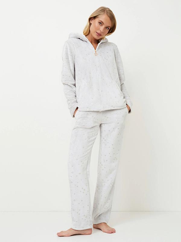 Aruelle тёплая домашняя одежда "Hazel Light Grey"
