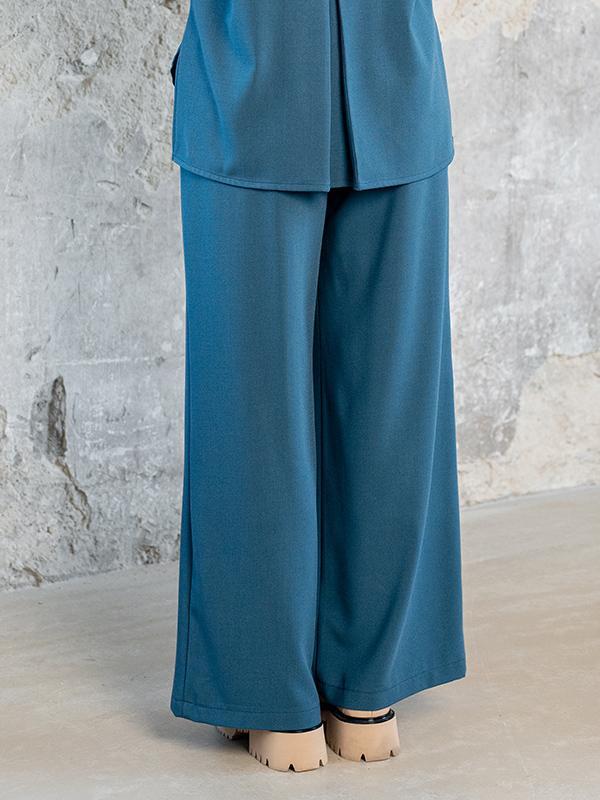 Lega Wide Trousers With Viscose Reyna Turquoise