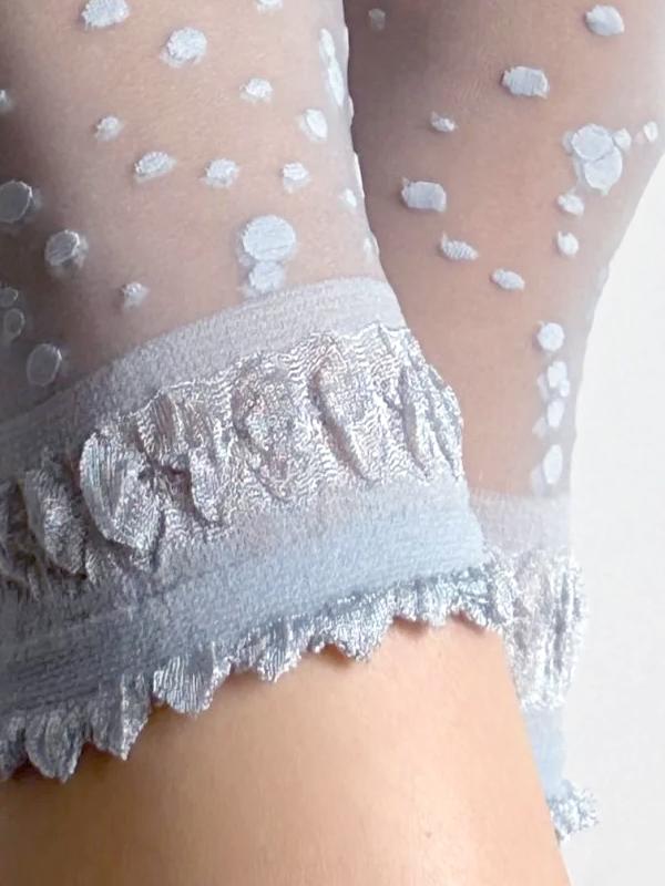 Veneziana носочки с узорами "Elvira Light Blue"