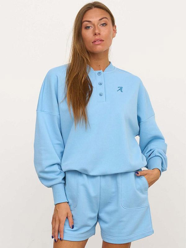 Atella minkštas laisvalaikio džemperis "Nanci Light Blue"