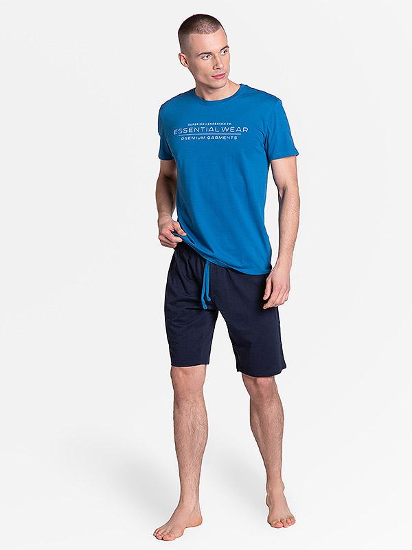 Henderson мужская хлопковая пижама "Deal Blue - Navy"