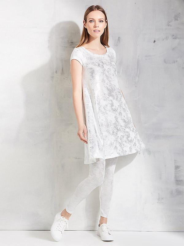Lega блестящее платье "Esteri White - Silver Dust"