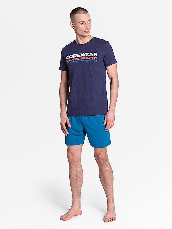 Henderson мужская хлопковая пижама "Lark Navy - Blue"
