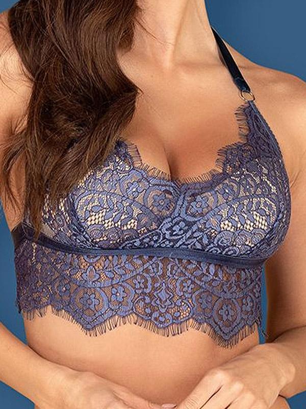 Obsessive кружевной комплект из 2-х частей "Flowlace Blue"