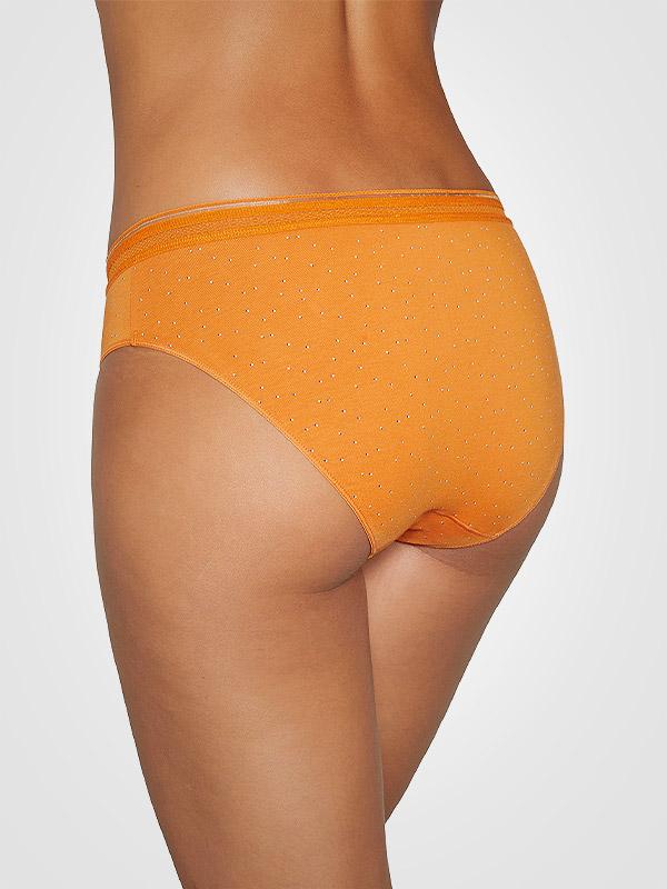 Ysabel Mora 2 medvilninių kelnaičių komplektas "Danna Midi Blue - Orange"