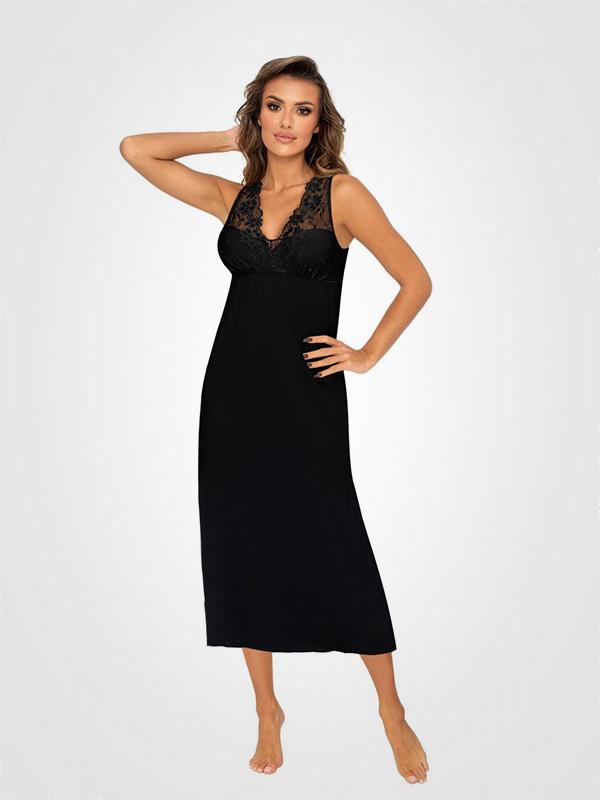 Donna ilgi viskoziniai naktiniai "Kristina Long Black"