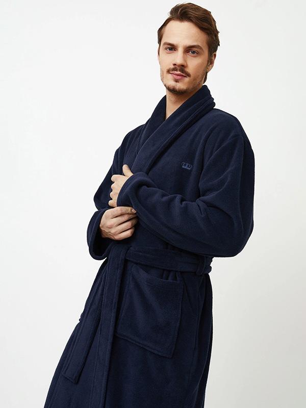 Aruelle Soft Men's Robe Gerald Dark Blue