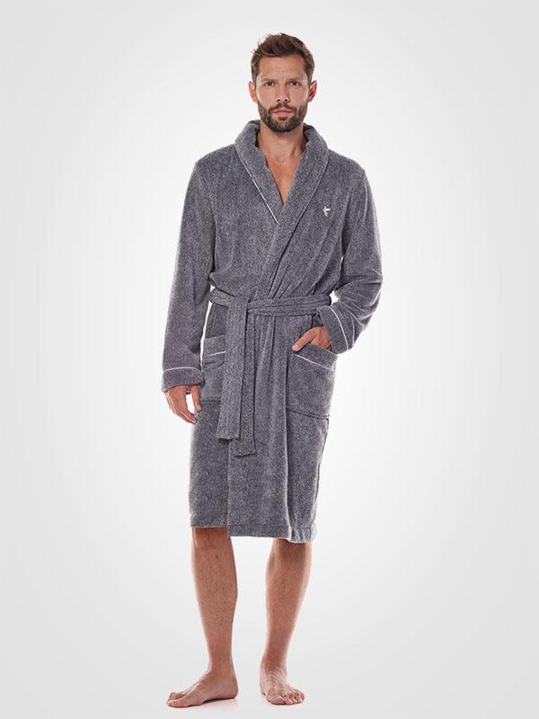 L&L Men's Robe Pegaz Graphite