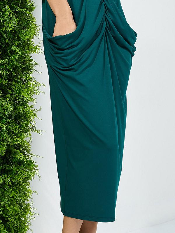 Lega viskozinė suknelė "Silene Dark Green"