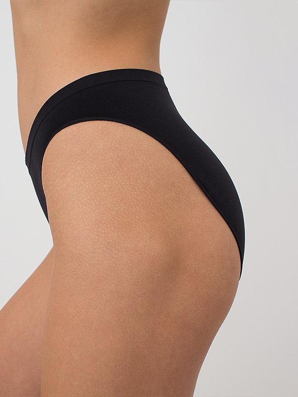 Giulia Seamless Classic Briefs Hi-leg Black