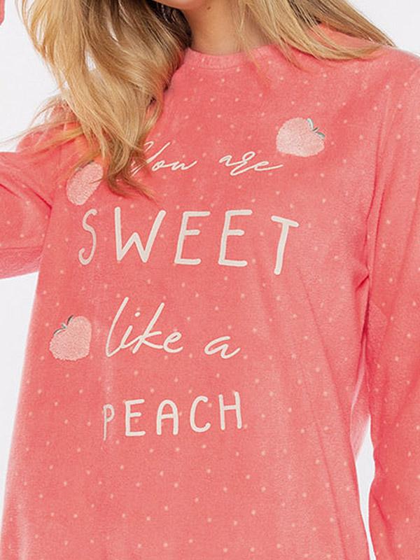 Muydemi ilga minkšta švelni pižama "Sweet Peach"