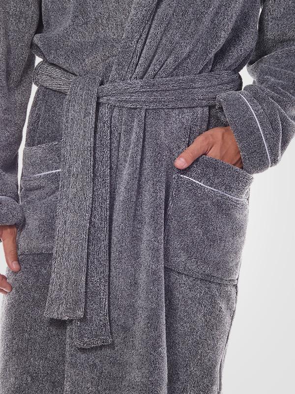 L&L Men's Robe Pegaz Graphite
