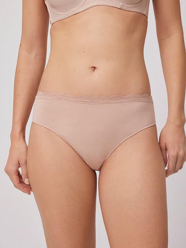 Ysabel Mora medvilninės kelnaitės "Elody Midi Nude"