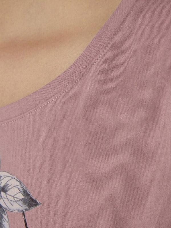 Triumph organinės medvilnės naktiniai "Lounge Me NDK 10 X Dusty Rose - Multicolor Flower Print"