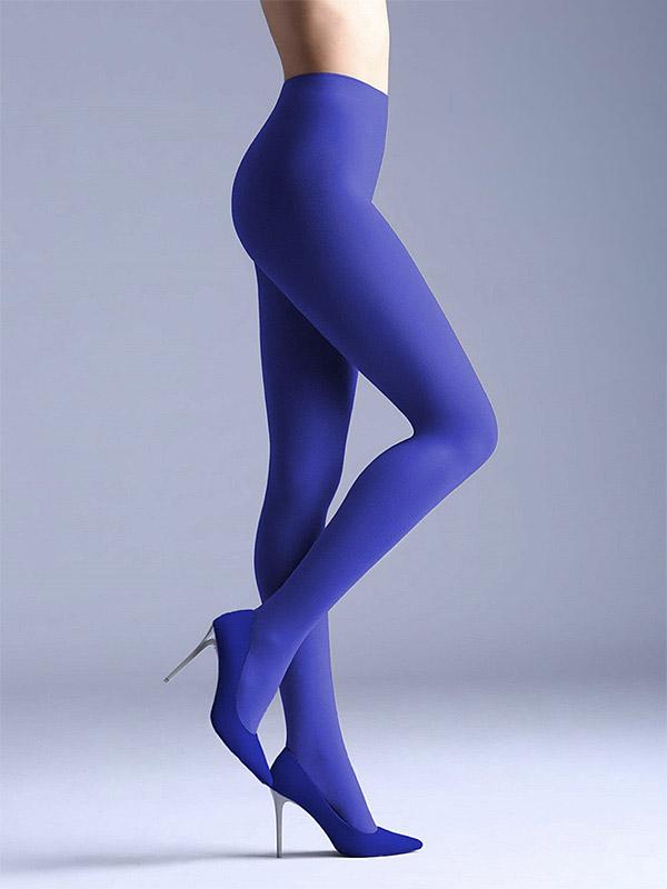 Giulia Opaque Matte 3D Microfiber Tights Samba 40 Den Deep Blue