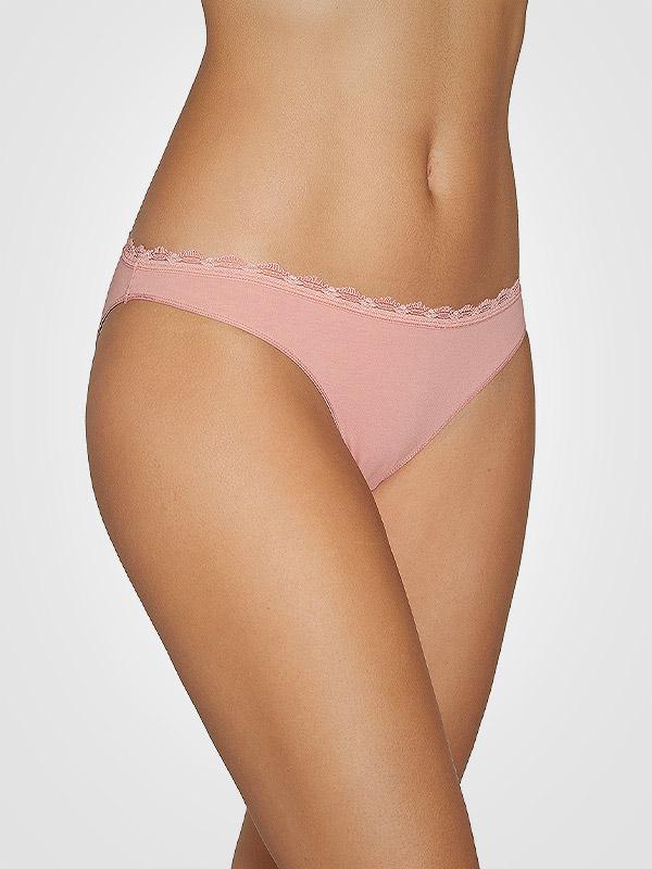 Ysabel Mora Cotton Panties 2-pack Berta Mini Red - Dusty Pink