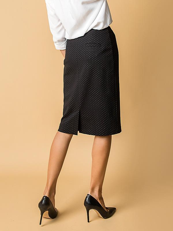 Immagine Pencil Skirt Amelia Black - White Dots