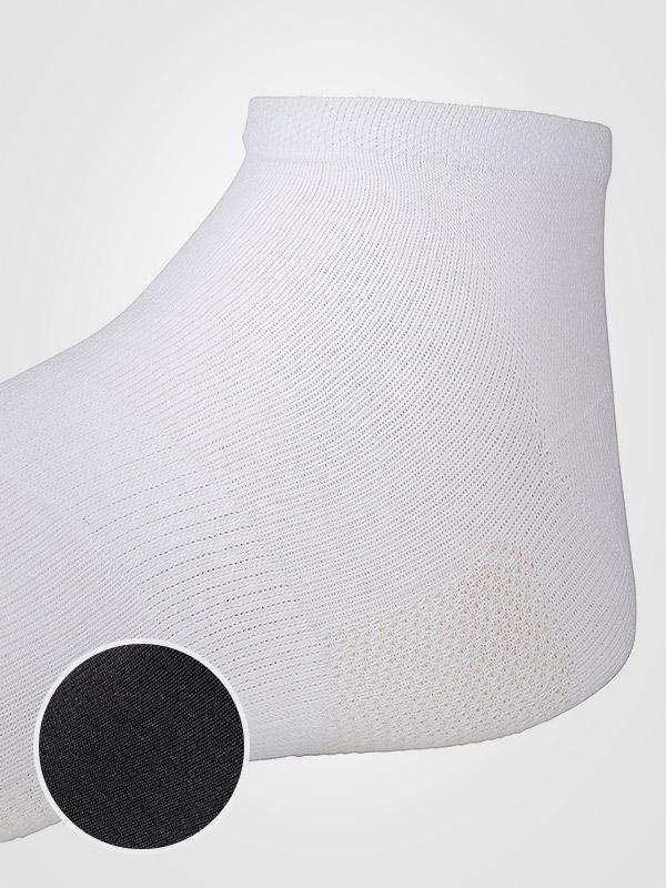 Ysabel Mora комплект из 3-х пар спортивных хлопковых носков "Low Cut Breathable Black"