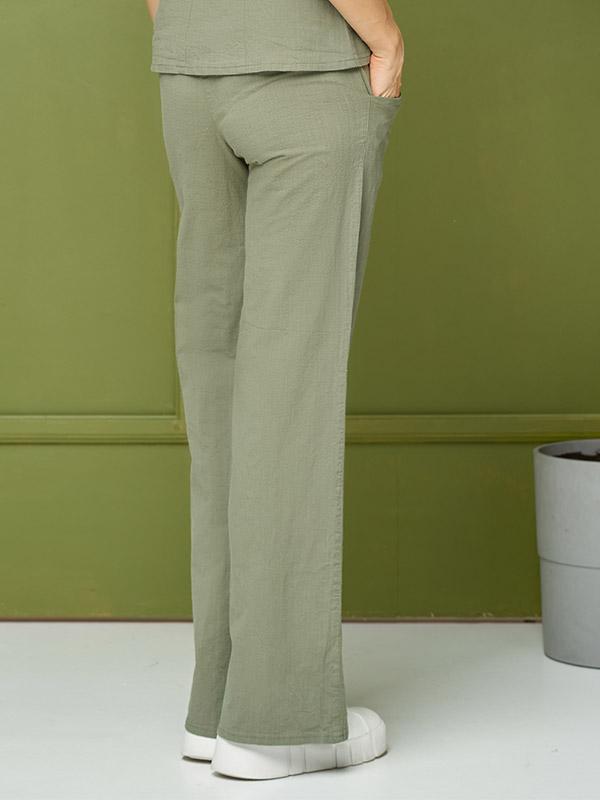 Lega брюки из стрейчевого льна "Venere Green"