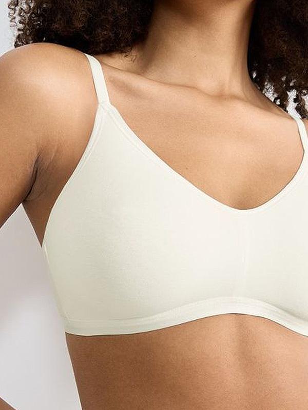 Sloggi Organic Cotton Soft Bra Go Daily Silk White