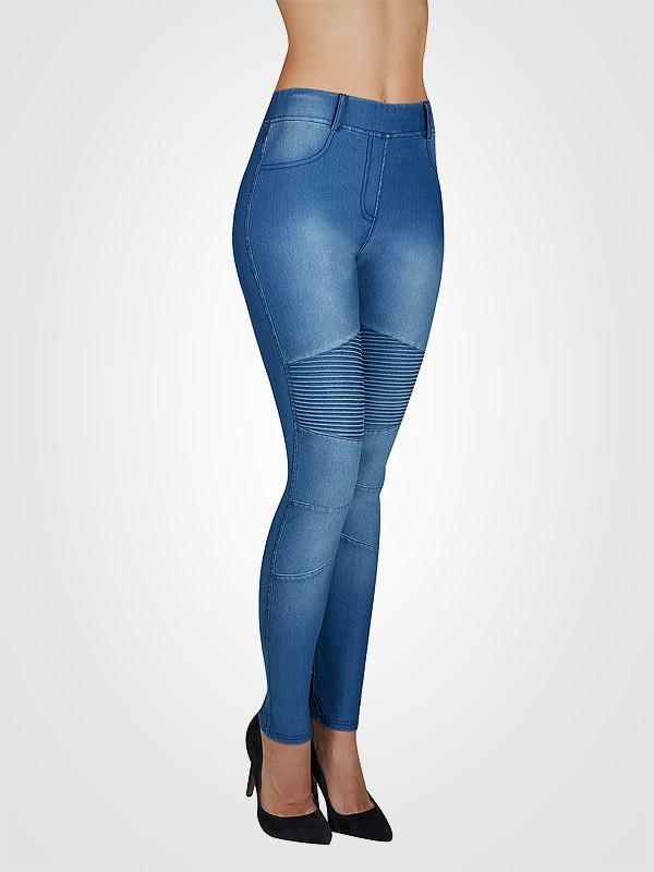 Ysabel Mora užpakaliuką pakeliančios kelnės su Swarovski kristalu "Odette Push-Up Blue Jeans"
