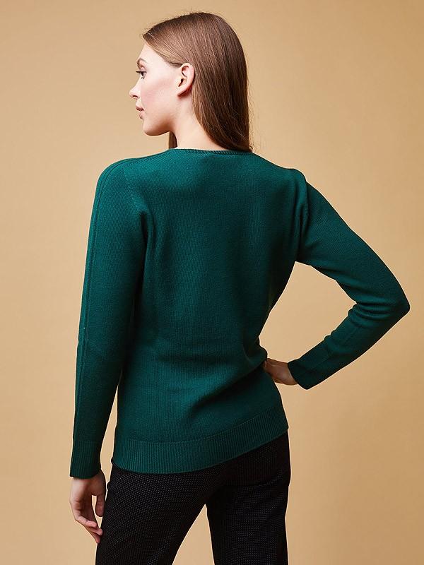ON•LOGO merino vilnos megztinis "Orta Dark Green"