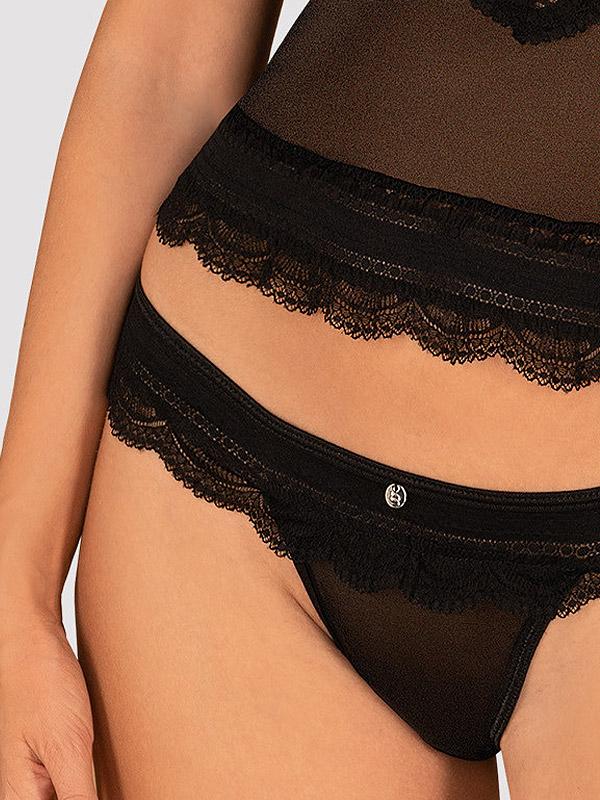 Obsessive 2-piece Lace Underwear Set Ivannes Black