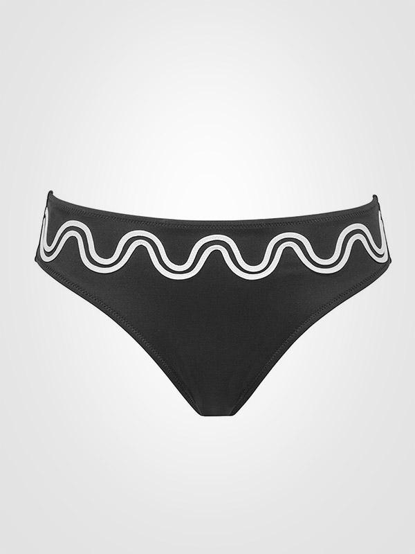 Lidea bikini maudymosi kostiumėlis su lankeliais "Stromboli 2 Black - White"