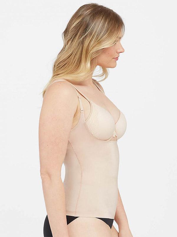 Spanx koreguojantys marškinėliai atvira krūtine "Suit Your Fancy Open-Bust Nude"