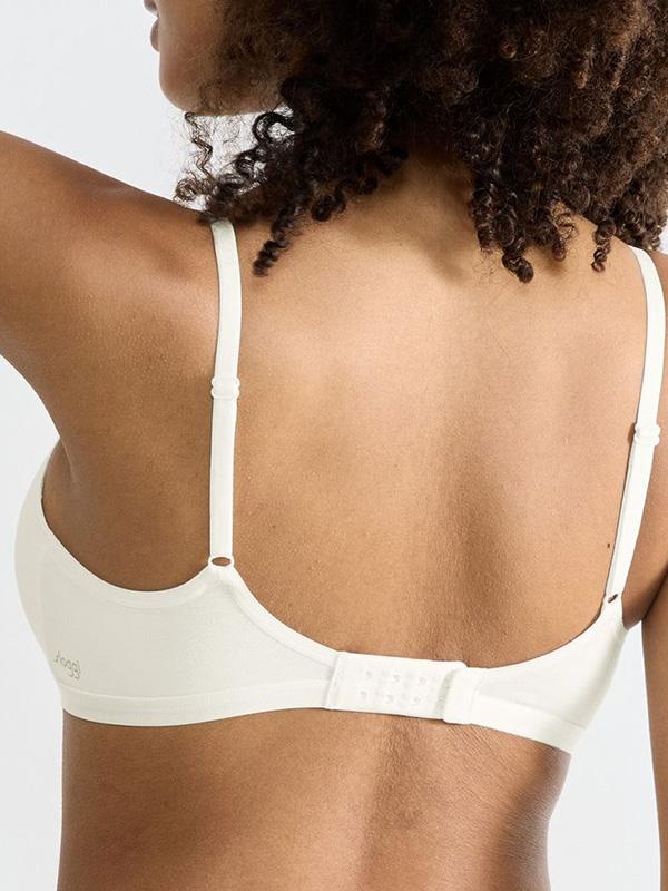 Sloggi Organic Cotton Soft Bra Go Daily Silk White