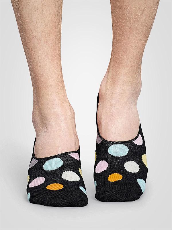 Happy Socks 3 porų unisex kojinaičių komplektas "Dots Black - Light Blue - Multicolor"