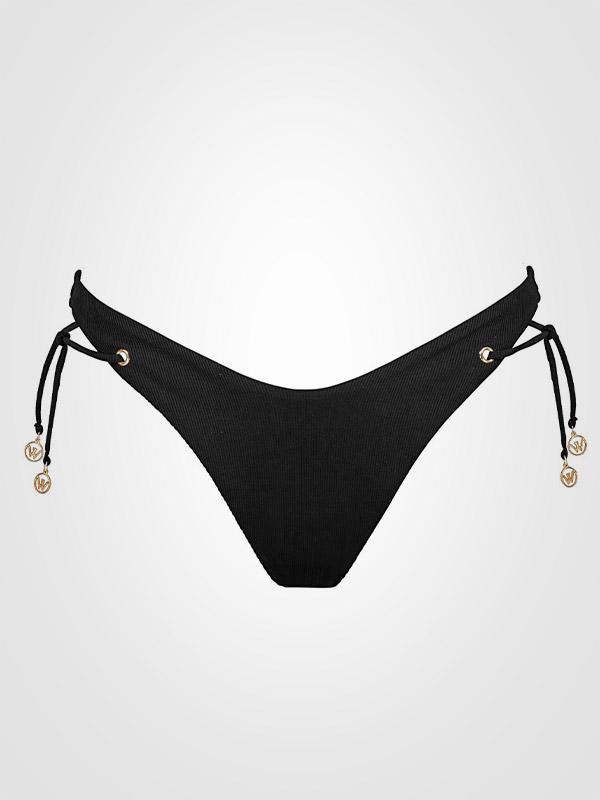 Watercult bikini maudymosi kostiumėlis su lankeliais "Panther Black"